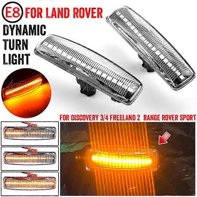 LED Side Marker Light for Land Rover Discovery 3 4 Freeland 2 Range Rover Sport Dynamic Turn Signal Smooth Flowing Light OE plug