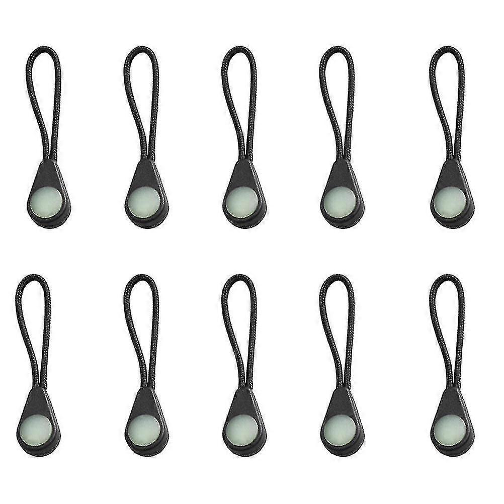 10pcs Camping Backpack Luminous Zipper Pull - Anti-lost Self-luminous Drawstring