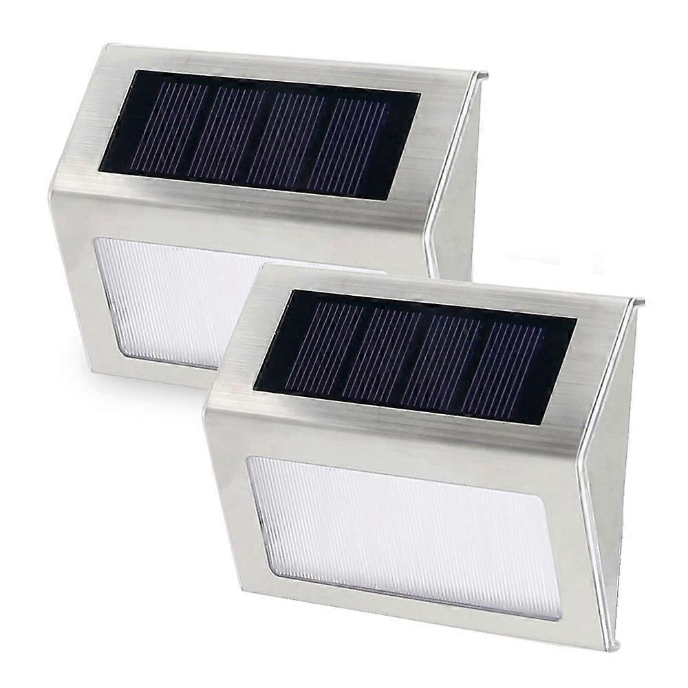 2-pack Solar Step Lights Bright LED Solar Fence Lights voor tuinterrasdekken