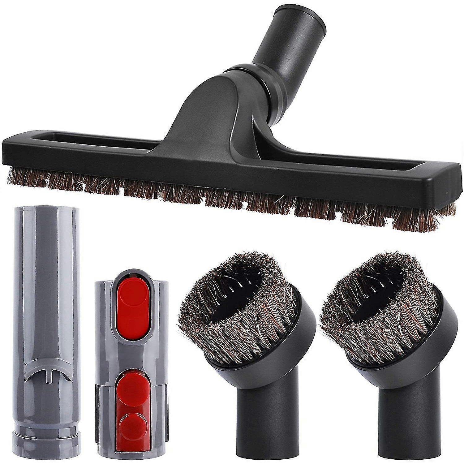 5pcs For Dyson V7 V8 V10, Soft Dust Brush & Adapter Converter
