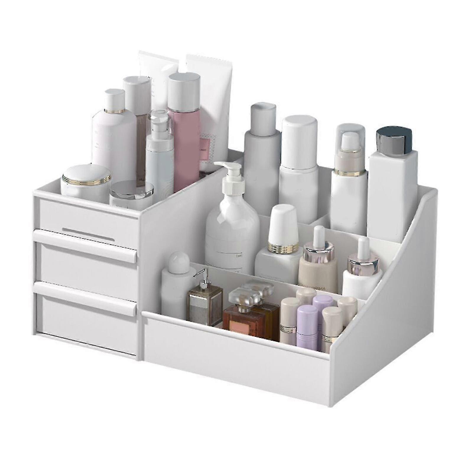 Cosmetic Storage Box Drawer Type Multi-purpose Large Capacity Makeup Container For Bedroom Bathroom