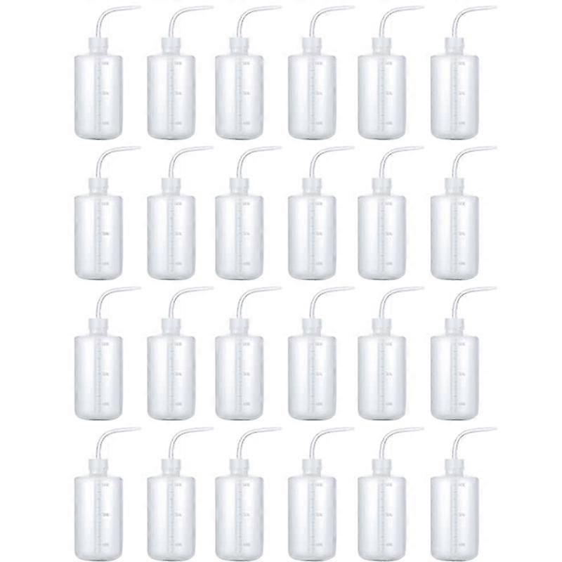 24Pcs 500Ml Wash Bottle Plastic Squeeze Bottles for Liquids Bottle Lab Wash Bottles Economy Plastic Squeeze Bottle