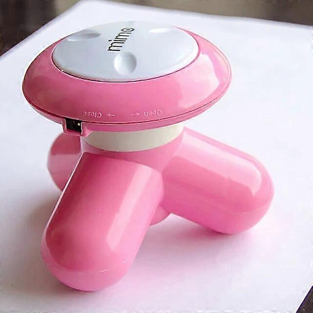 Mini masajeador de cuello multifuncin con USB, instrumento de relajacin de plstico con forma triangular, masaje anticelultico de belleza elctrico