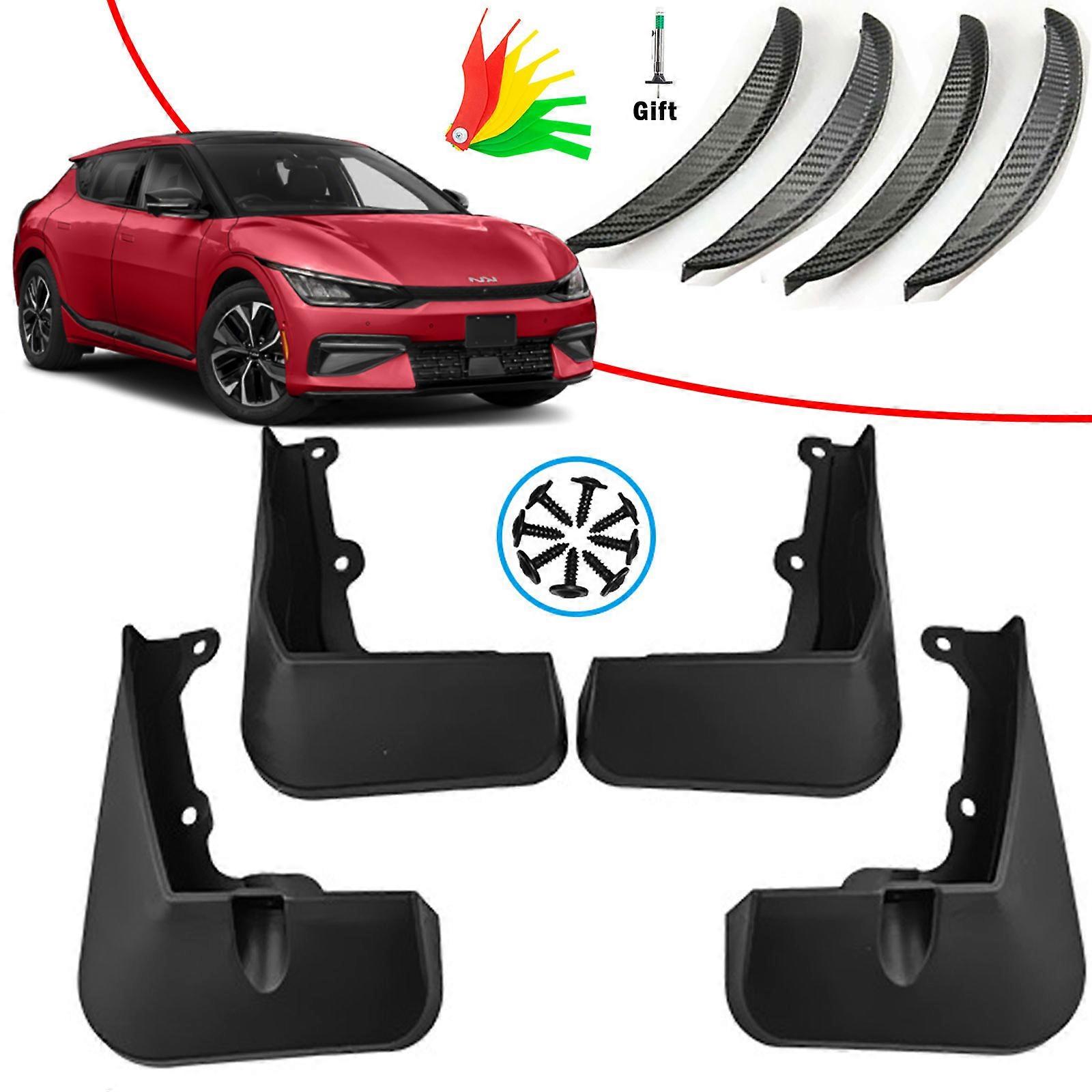 Set Car Mudflaps For Kia EV6 GT-Line GT Line CV EV 2021 2022 2023 2024 Mud Flaps Splash Guard Mudguards Fender Flares Protectors
