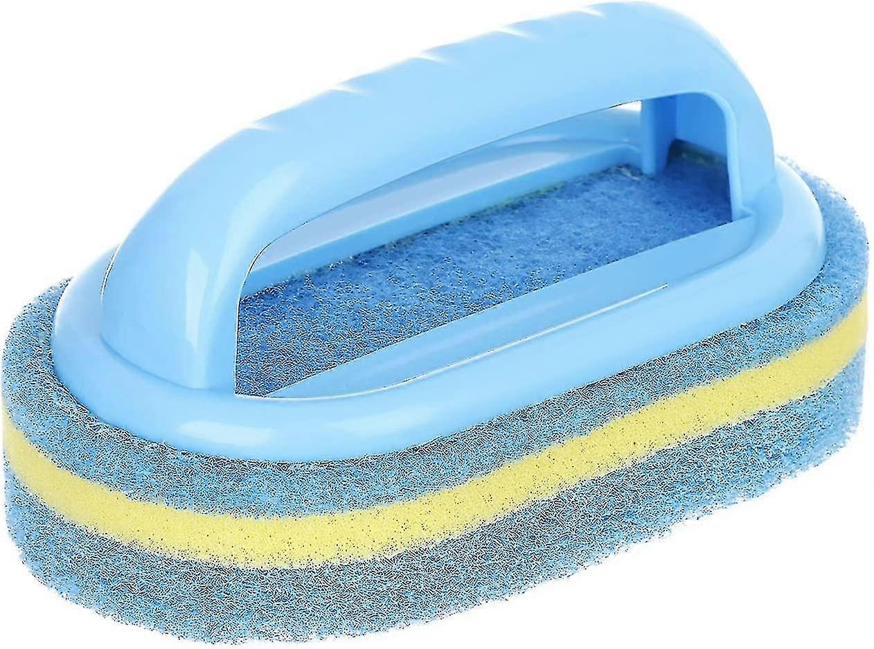 Handheld Sponge Cleaning Brush Plastic Bathtub Cleaner Durable Bathroom Kitchen Tool Ceramic Tile Cleaner