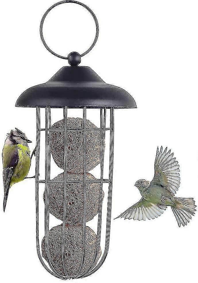 Squirrel Proof Metal Bird Feeder Iron Bird Feeder Automatic Hanging Fa