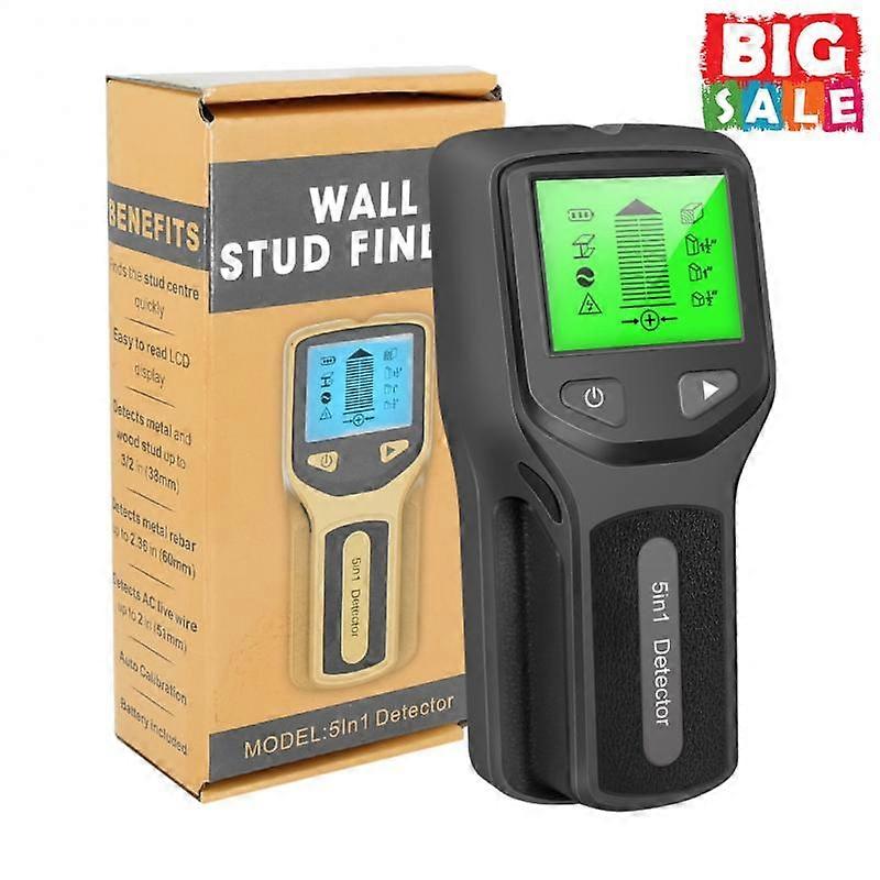Detector de metais Encontrar pregos de madeira de metal AC Voltage Live Wire Detect Wall Scanner Electric Box Finder Metal Wall Detectors Tools