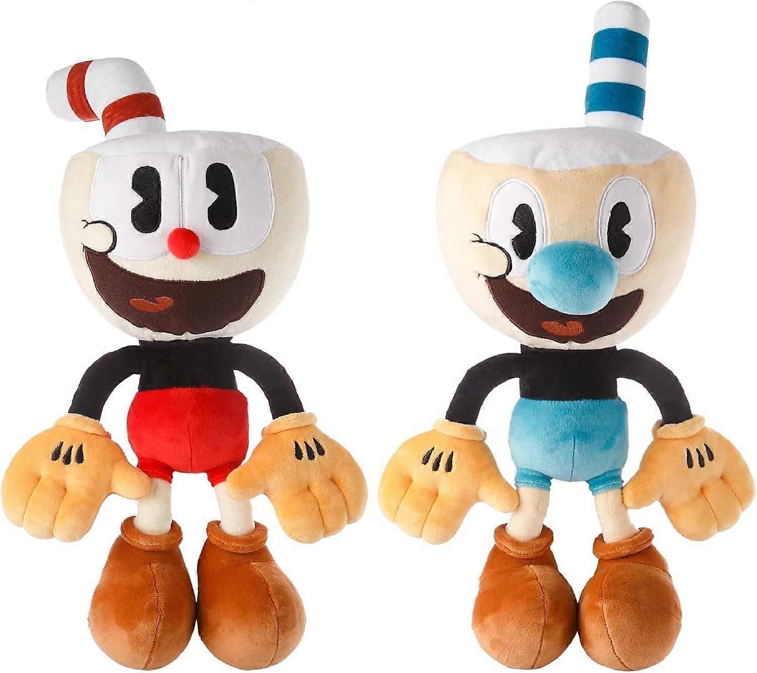 9 Inch Plush Toy Super Soft & Huggable Stuffed Doll of The Cuphead & Mugman Character for Kids & Fans of All Ages