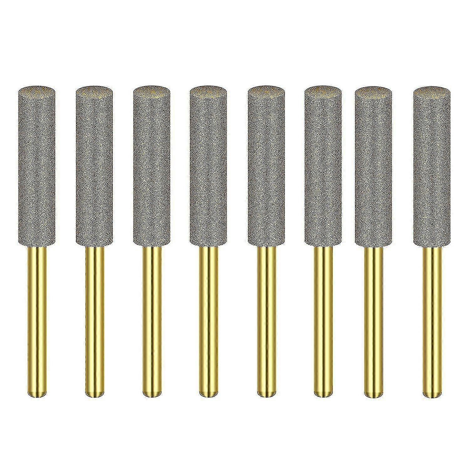 8pcs High Hardness Diamond Chainsaw Sharpener-stone File,diamond Sharpening Wheels Chainsaw File(7/ PXCL