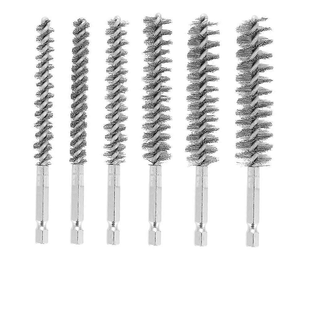 Stainless Steel Wire Brushes for Drill - 6 Pcs Set for Cleaning - Different Sizes