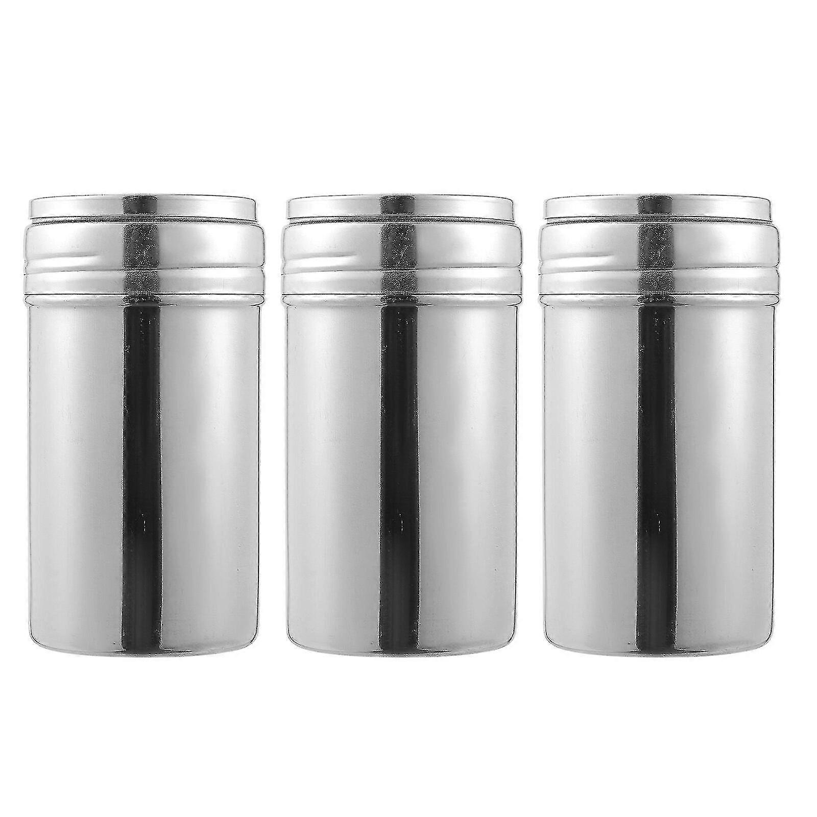 3pcs rustfritt stål krydder bokser multifunksjonelle krydder flasker krydder krukker