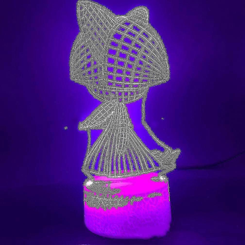 Ralts 3d Led Night Light Bedroom Table Lamp Color Changing