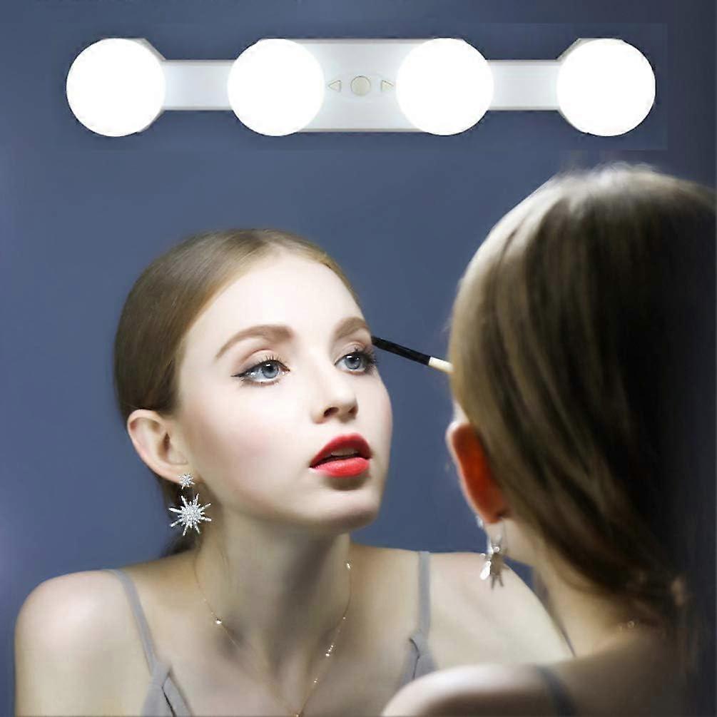 Kensty Lumières de maquillage LED kit de lampe cosmétique de miroir rechargeable portable sans fil 4