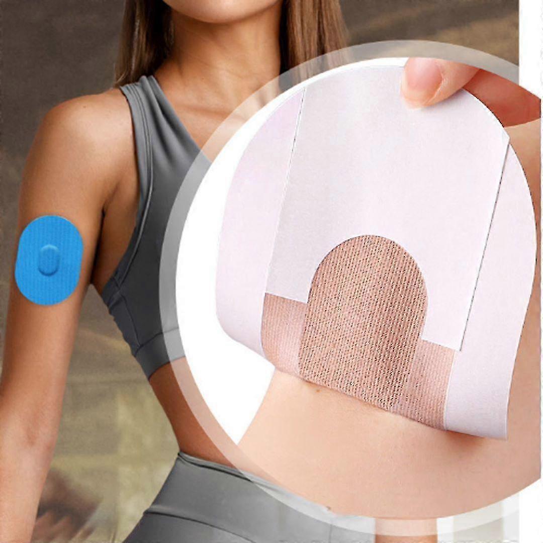 10pcs Blood Glucose Monitoring Probe Sticker, Waterproof And Sweat Proof Sticker, Sensor Adhesive Patch, Sports Traceless Invisible Fixed Sticker