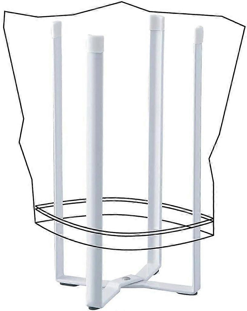 Bottle Dryer Bottle Rack Plastic Bag Holder Kitchen Organizer (White)