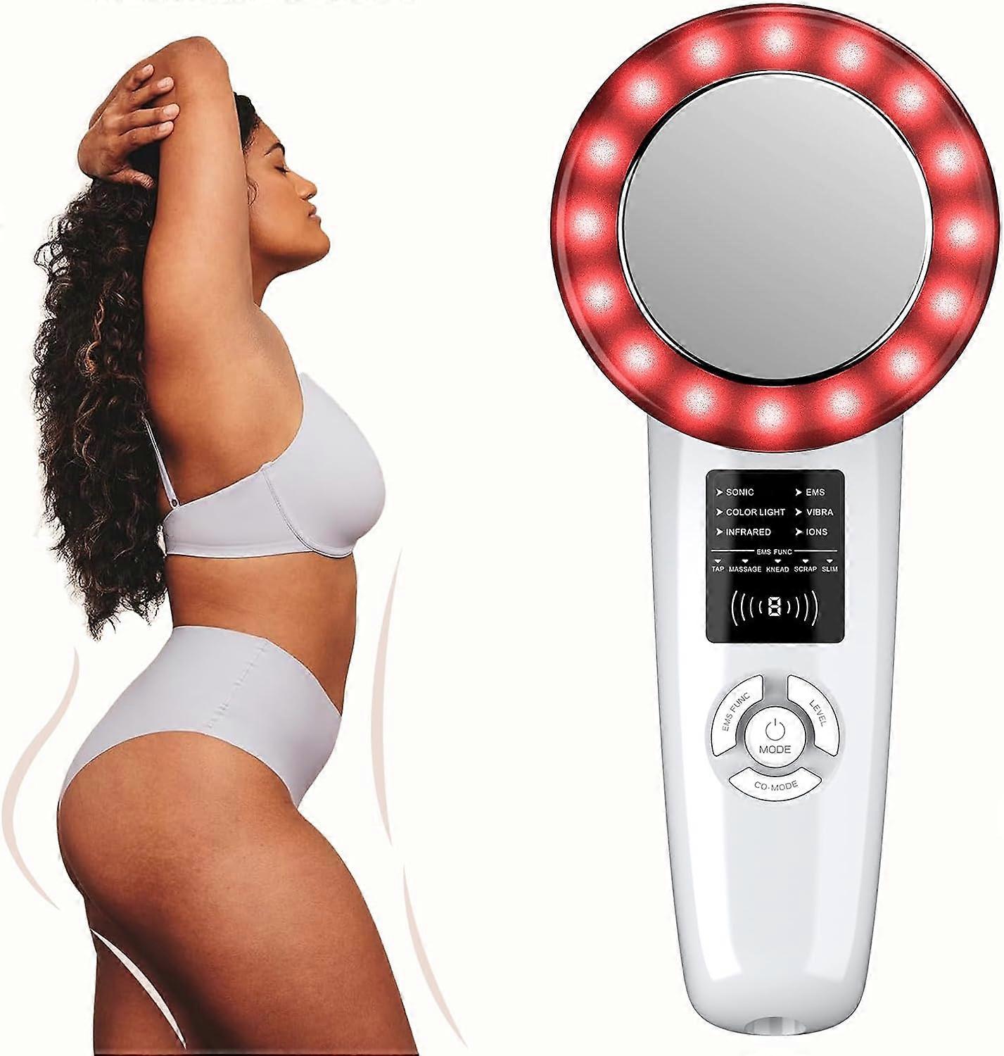 Cellulite Massøren, 6 i 1 Multifunksjonell Infrarød Microcurrent Body Massøren for mage, midje, arm, ben, rumpe, cellulite Fjern