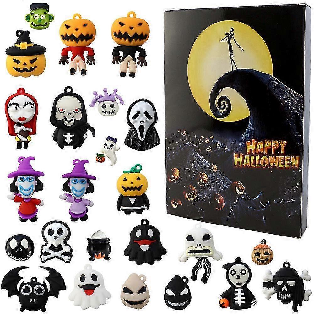 Ημερολόγιο Advent Δημοφιλές Halloween Αντίστροφη μέτρηση Blind Box 24-κομμάτι Χριστούγεννα Τρόμου Νύχτα τρόμου Ατμόσφαιρα Παιχνίδι Blind Box