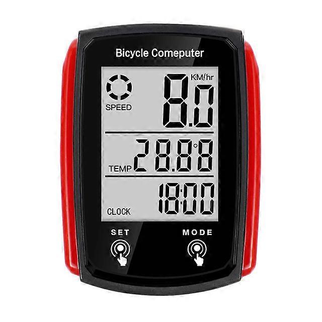 Large Screen Bicycle Computer Bike Computer Waterproof Speedometer Odometer Cycling Stopwatch Bicycle Accessories