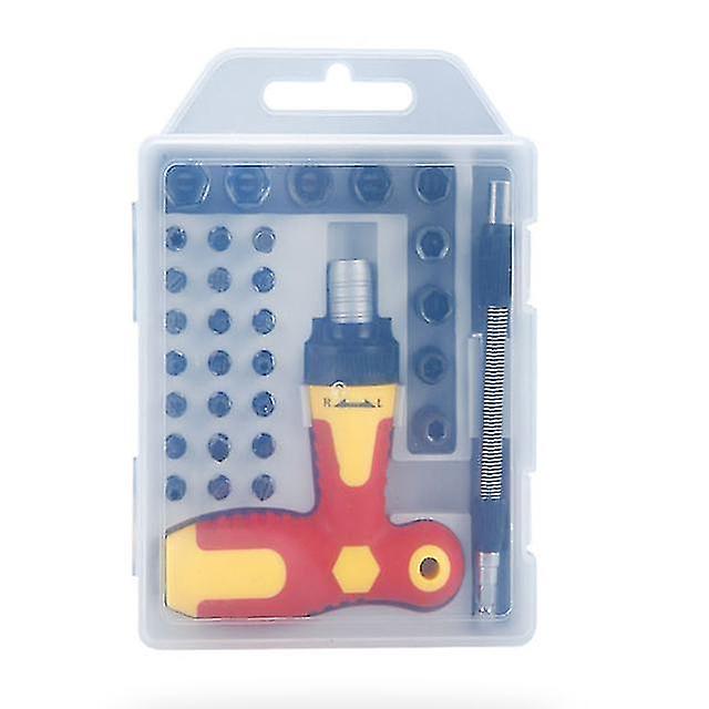 Ratchet T-shaped Telescopic Multi-function Screwdriver Set Household Manual Repair Tool