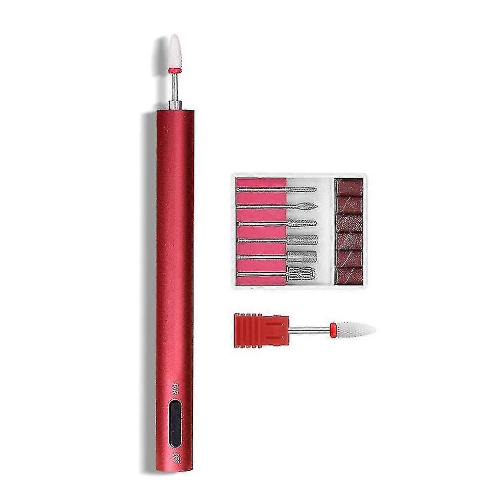 Perceuse à ongles sans fil rechargeable avec lumière LED, sans fil