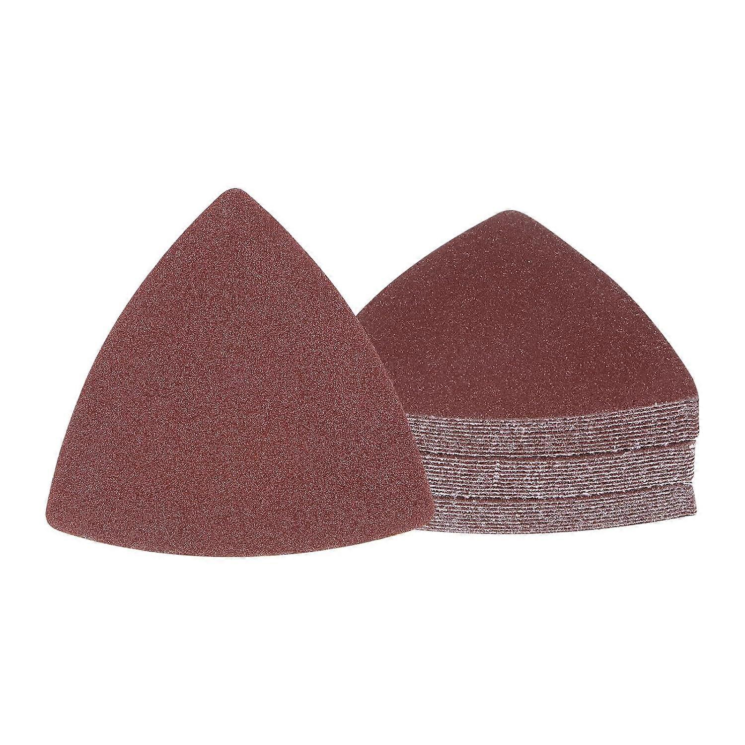 30pcs Mouse Sander Detail Sandpaper - [ 150 Grit, 3-1/8" ] Triangle Hook and Loop Assorted Sanding P