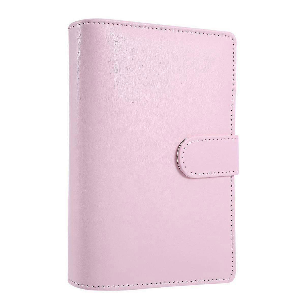 A6 Pu Leather Binder Budget Envelope, Plan Organizer Set, Expense Budget Sheet And Envelope (pink)