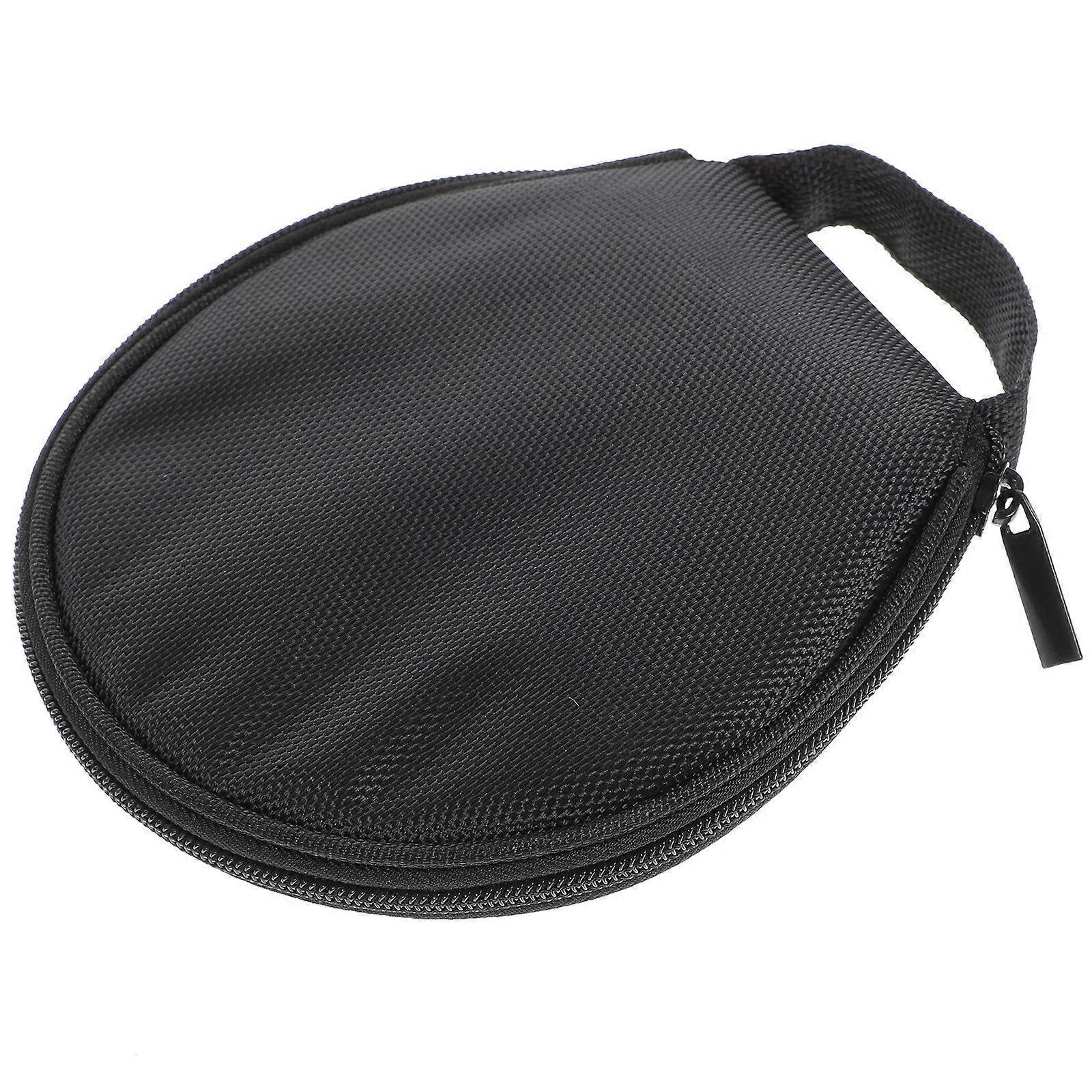 Small CD Case Round CD Storage Bag DVD Disc Holder 20 Capacity CDs Holder