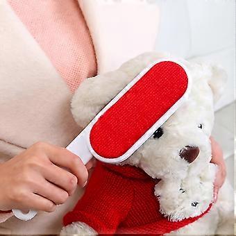 Doppelseitige, selbstreinigende Fusselentfernerbürste für Kleidung und Tierhaare