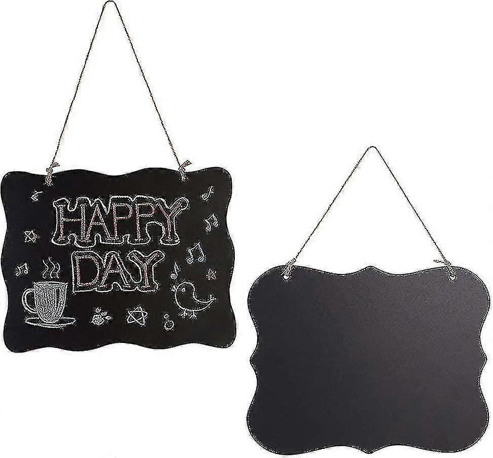 Pieces Small Chalkboard, Hanging Chalkboard, Erasable Message Board Sign, Chalkboard Memo Board, With Hanging String (2 Style)