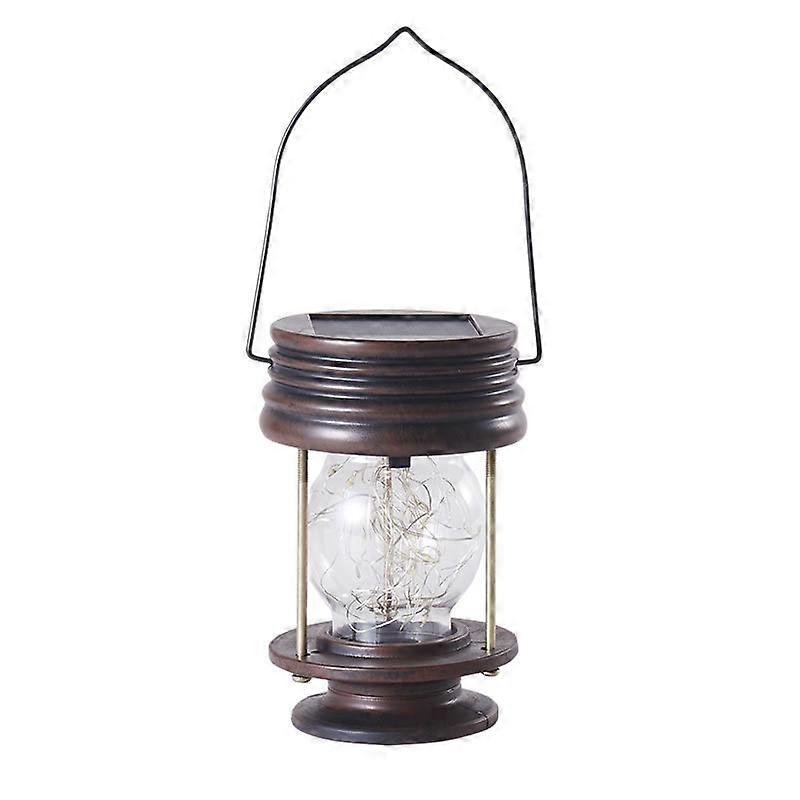 Set of 2 Waterproof Outdoor Hanging Solar Lanterns - Energy Efficient LED Lights, Auto Sensor for Dusk-to-Dawn Illumination, Ideal for Garden, Patio,