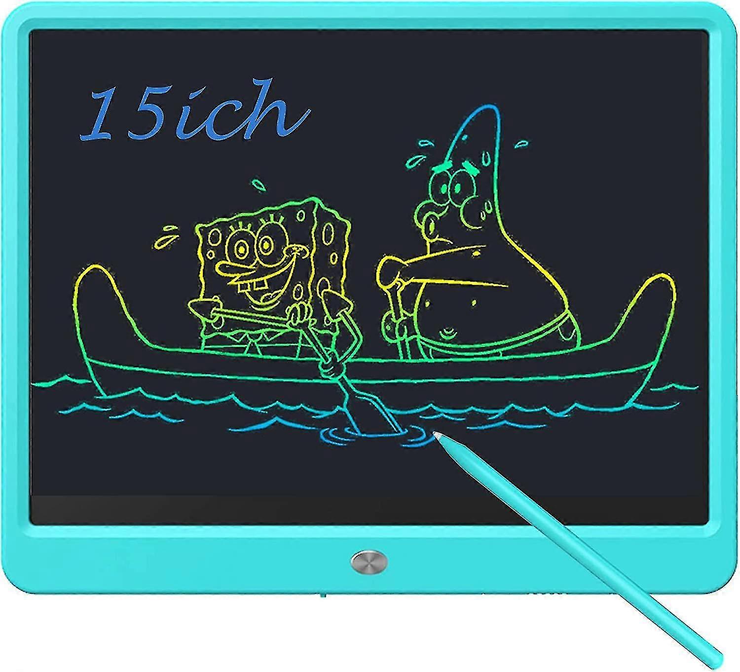 Lcd Writing Board Reusable Writing With 15 Inch Colorful Big Screen