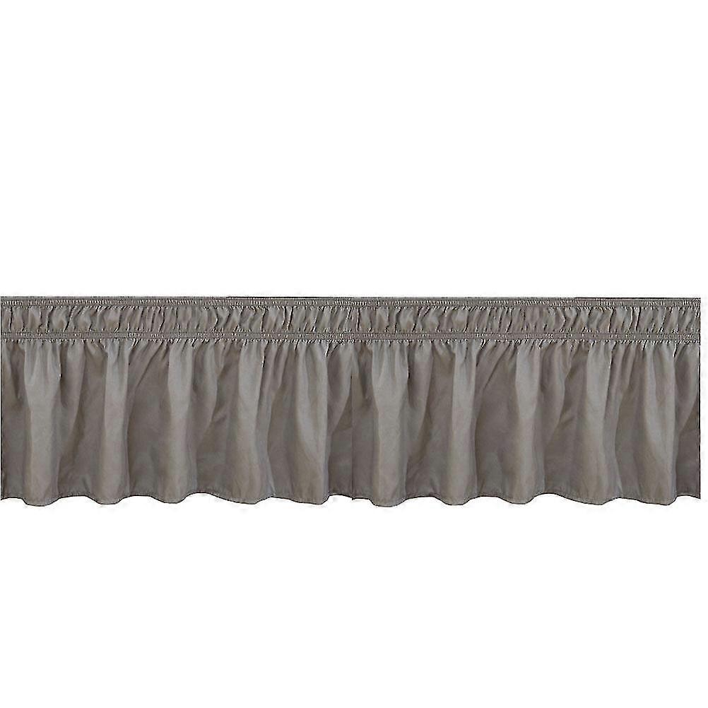 Elastic Bed Bedding Solid Color Bed Shirt Practical Bed Pleated Skirt Creative Bed Sheet Grey