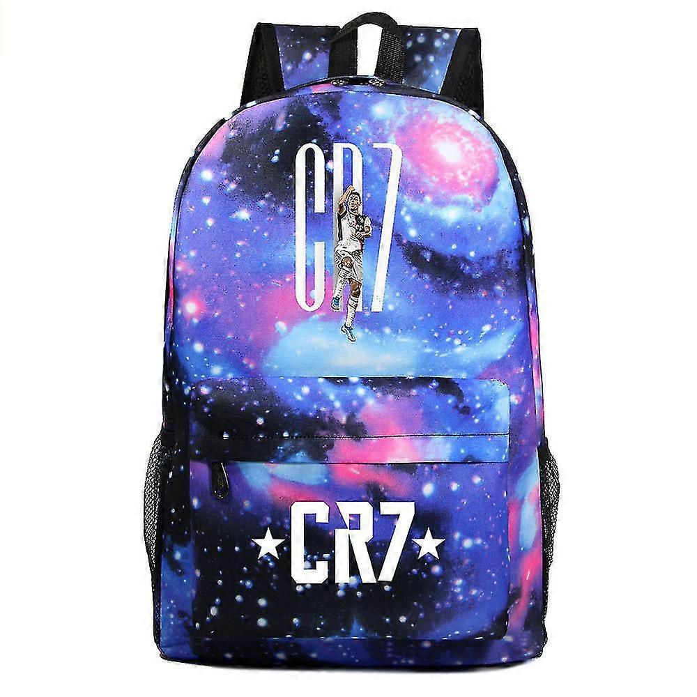 حقيبة ظهر Cr7 Canvas للطلاب والأولاد والبنات - حقيبة سفر ، حقيبة مدرسية ، كمبيوتر محمول للمراهقين سحاب Mochilas
