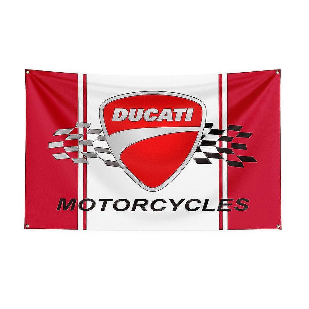 ولد جميلة 3x5 دوكاتيس العلم البوليستر المطبوعة سباق دراجة نارية راية للديكور