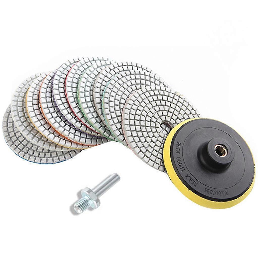 Granite Diamond Wet Polishing Pads Set Concrete Marble Stone Countertop Tile