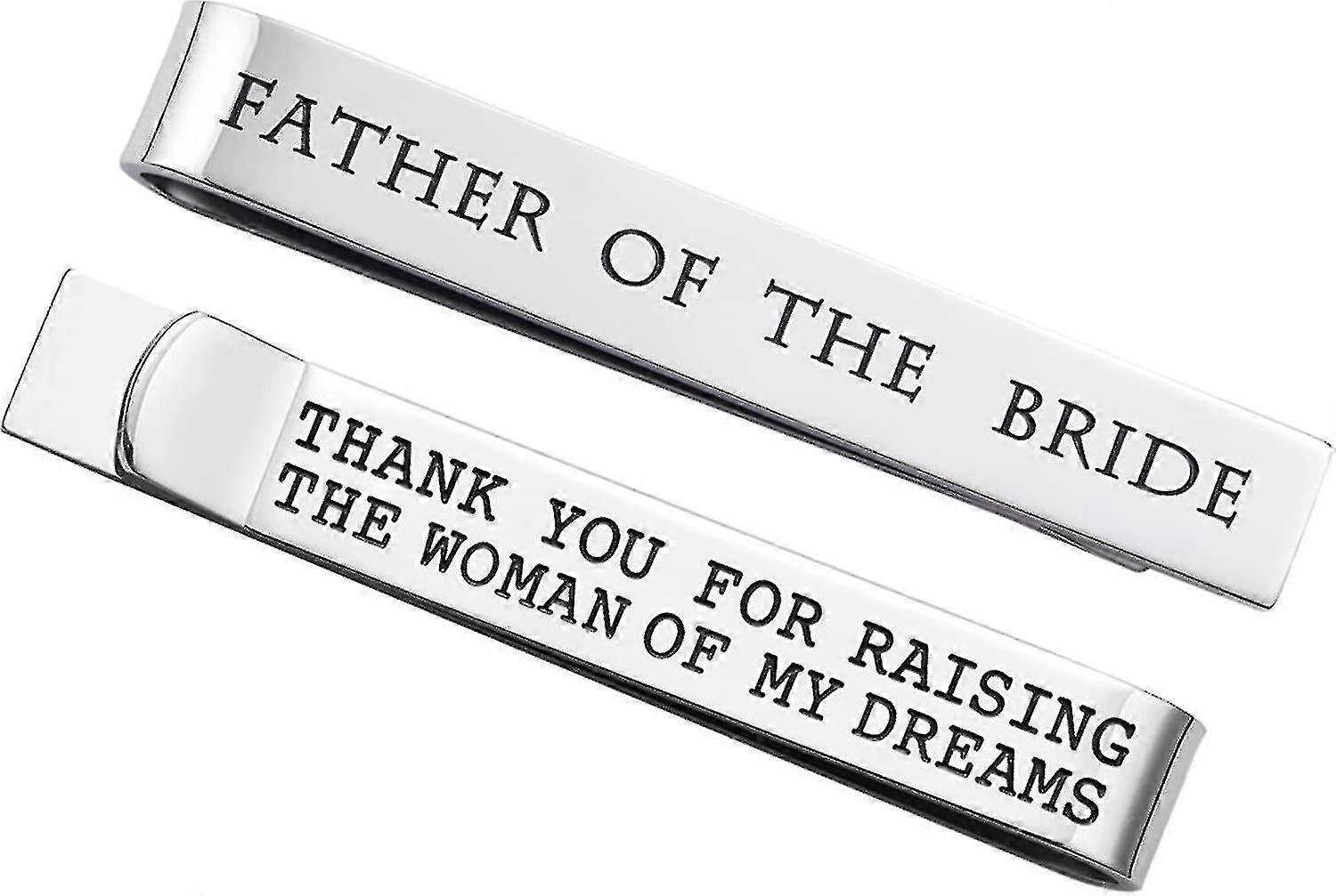 Father Of The Bride Father Of The G Wedding Tie Clips For Gsmen From The Bride Less Steel Tie Bars