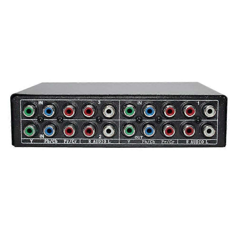 Rgb Component Switch Selector 5 Rca 3-way Ypbpr Cable Component Switch Av Switcher For Ps2 Dvd Play
