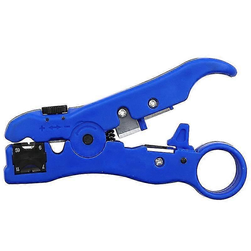 Multi- Coaxial Cable Stripper Cable TV Cable Stripper Wire Stripper Blue