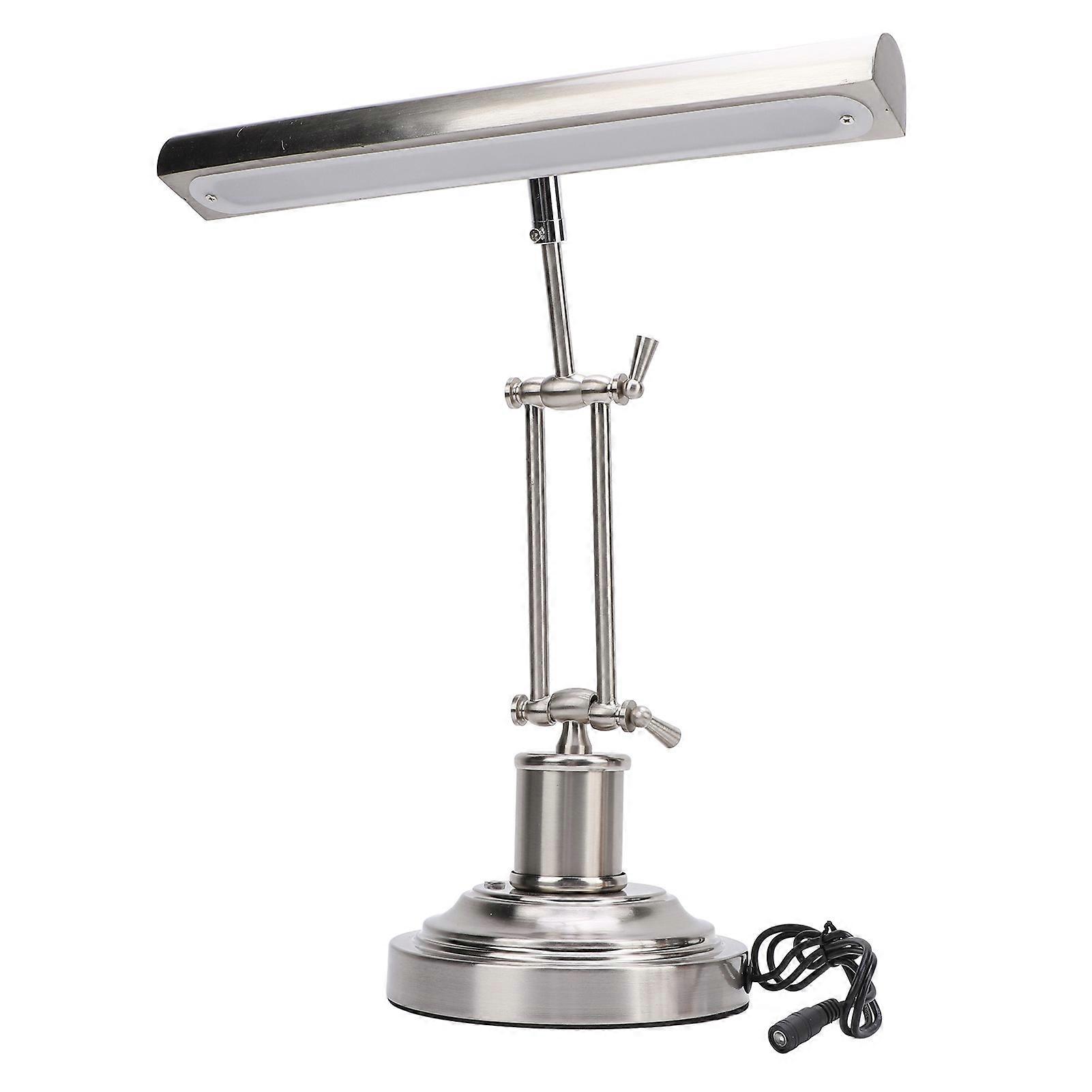 12W Piano Lamp Touch Control 3000K to 6000K Stepless Brightness Adjustment Eye Friendly 85 CRI Music Stand Light Ni Color EU Plug
