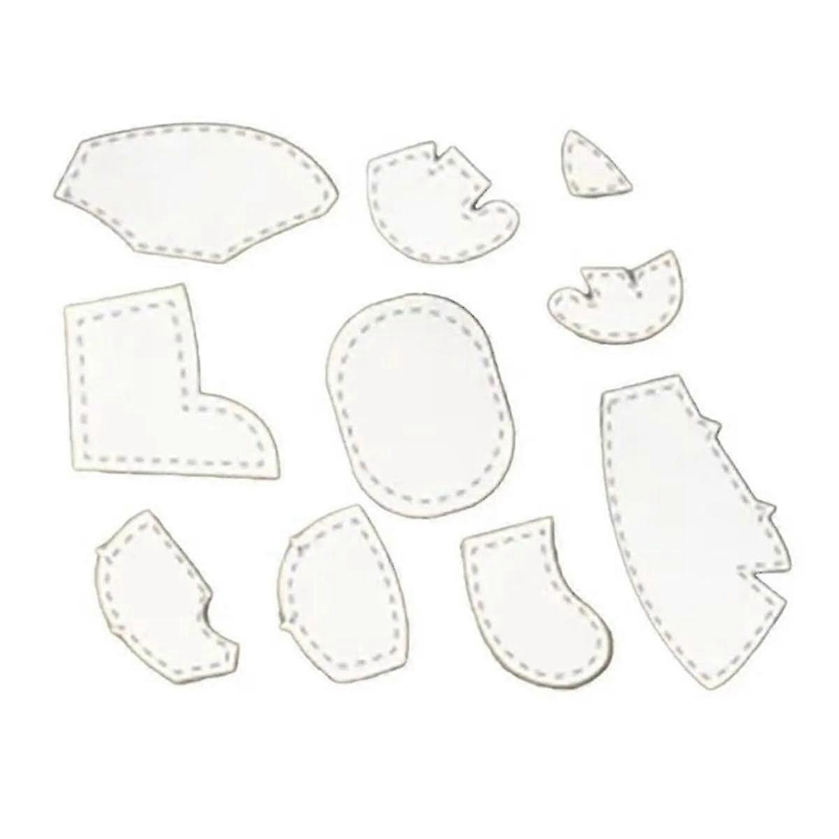 8pcs/set 12in Acrylic Template Ruler Set Memory Quilting Ruler For Sewing Template Patchwork A