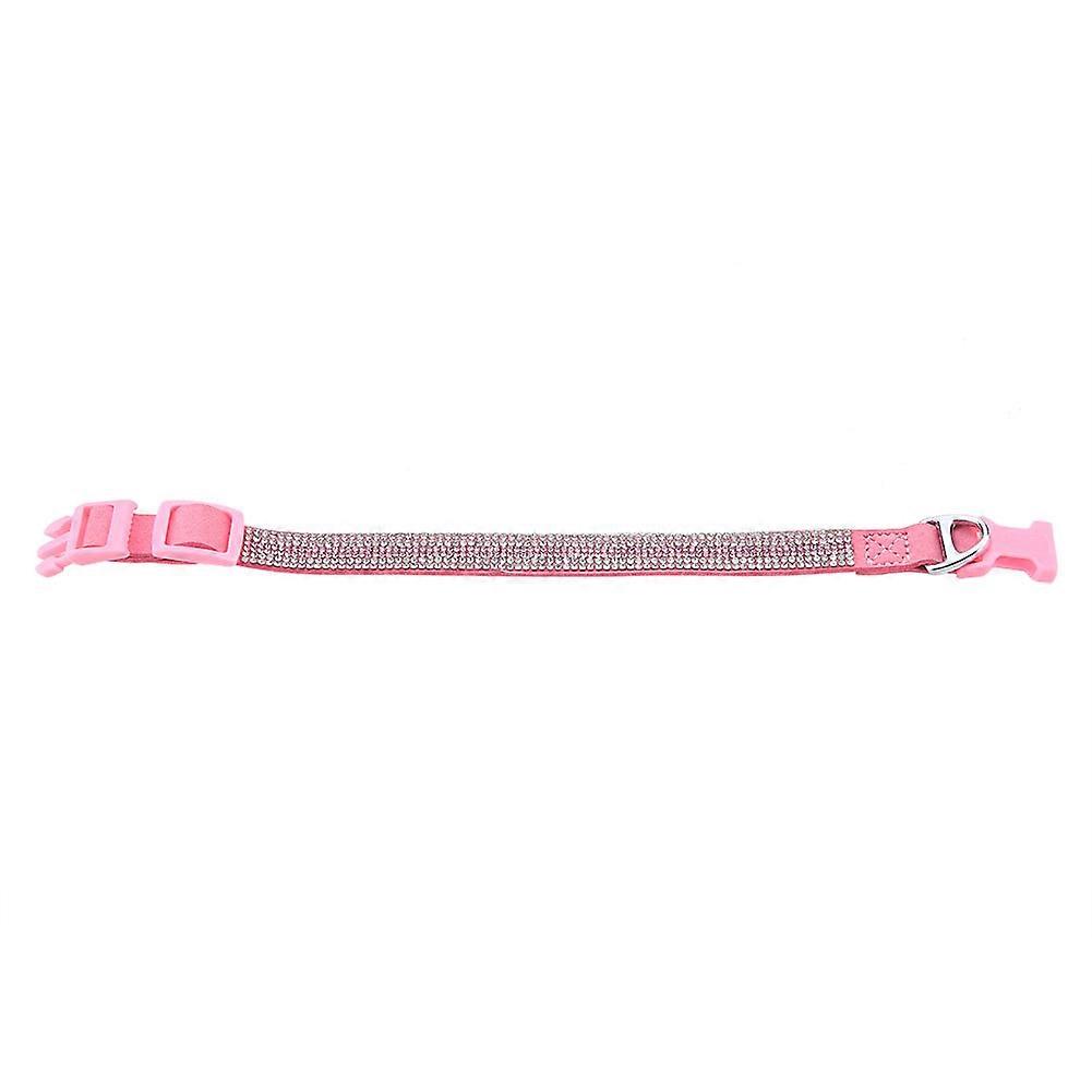 Cute Cartoon Pink Durable Shiny Comfortable Soft Pet Collar(M)