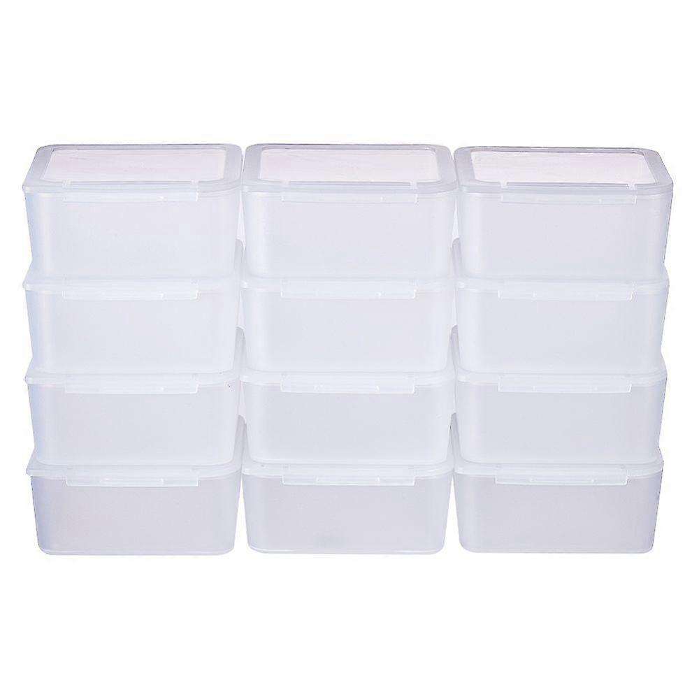 Plastic Bead Containers Cube Clear 6.5x6.5x3cm 12pcs Carton: 20x15x10cm