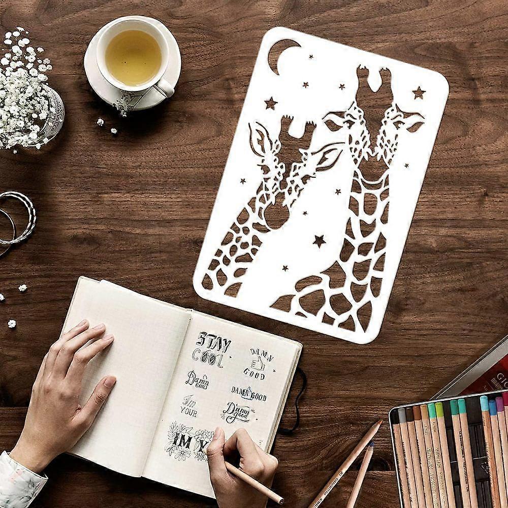 FINGERINSPIRE 10Pz Stencil con Motivo A Vite per Pittura con