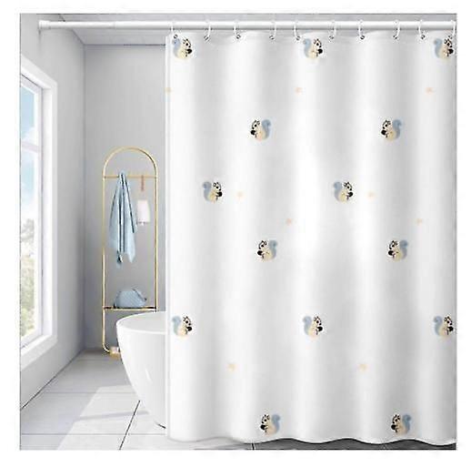 Polyester shower curtain thickened waterproof bathroom curtain