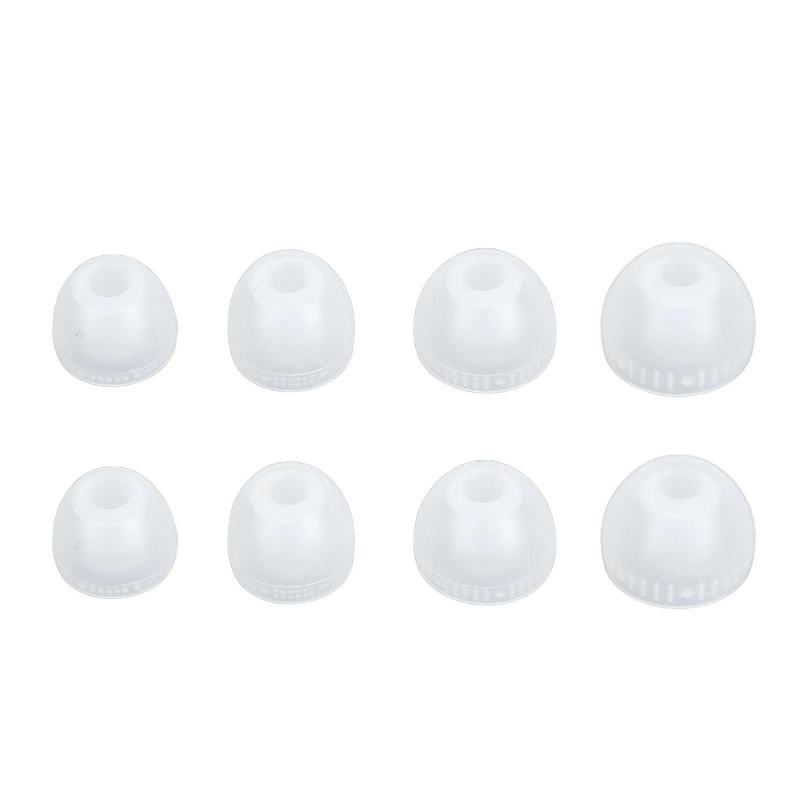 Silicone Replacement Earbuds Tips - 4 Sizes, Noise Cancelling, Comfortable Fit