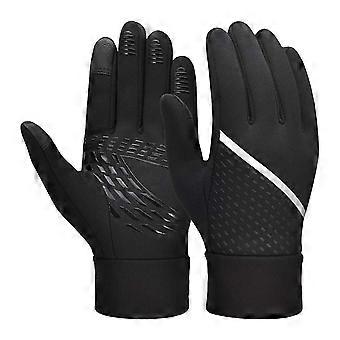 Guantes de ciclismo de invierno para hombres mujeres Pantalla táctil impermeable Guantes de ciclismo de dedos completos Antideslizantes Guantes cálidos de bicicleta de montaña