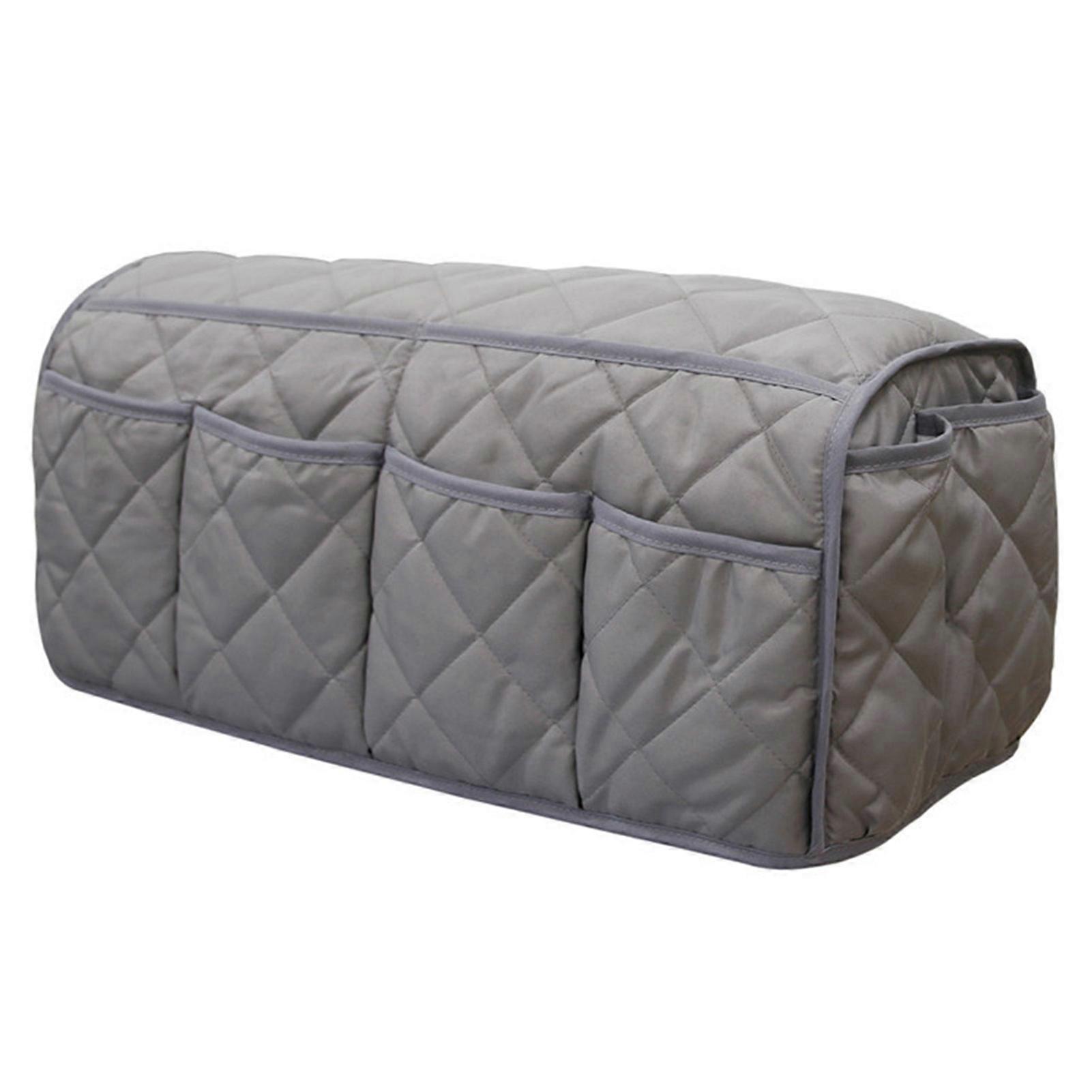 Sofa Arm Hanging Organizer Sofa Arm Storage Bag Sofa Armrest Organizer for TV Remote Control Grey