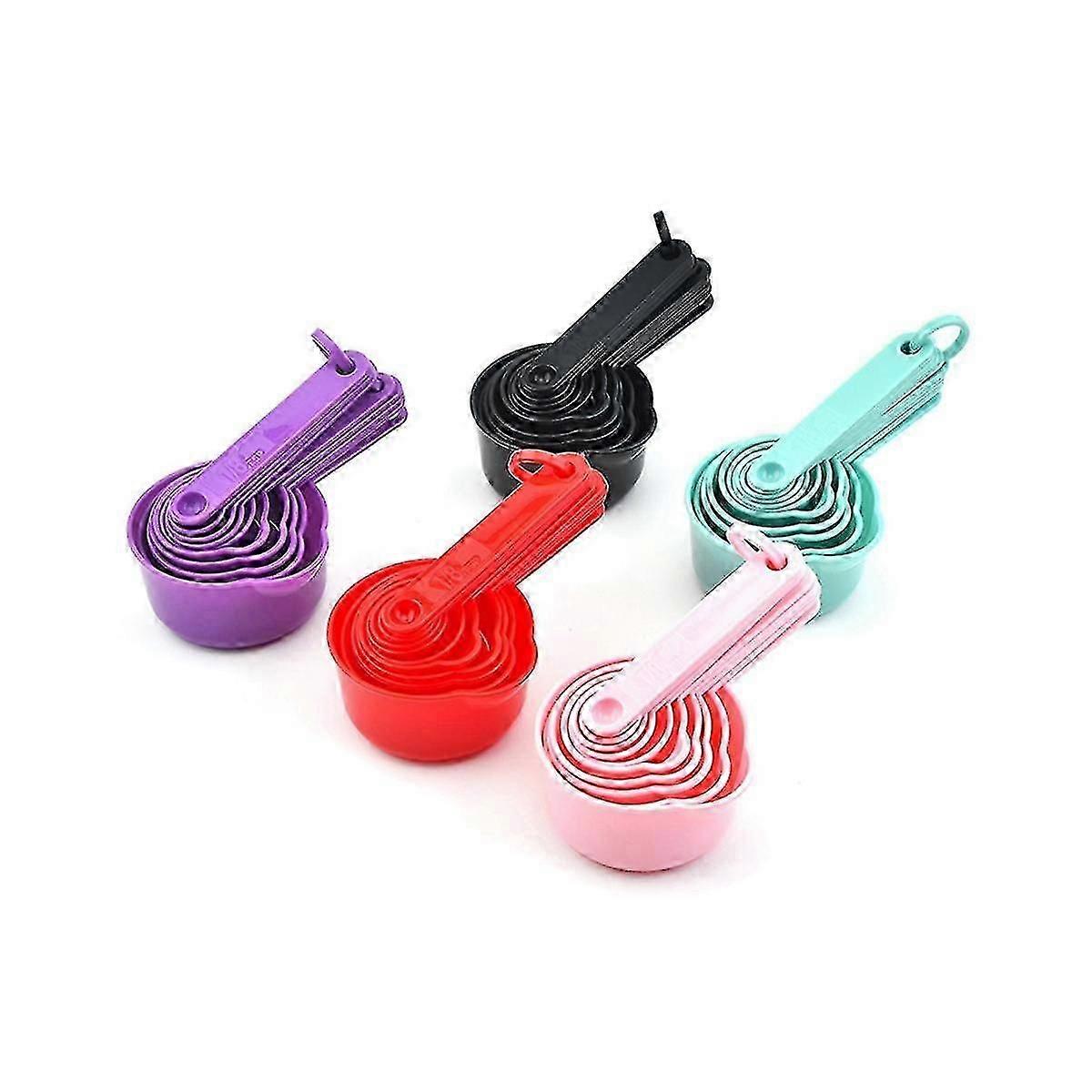 5set(11pcs/set) Measuring Cups And Spoons Set, Stackable Plastic Measuring Spoons Cups For Dry And