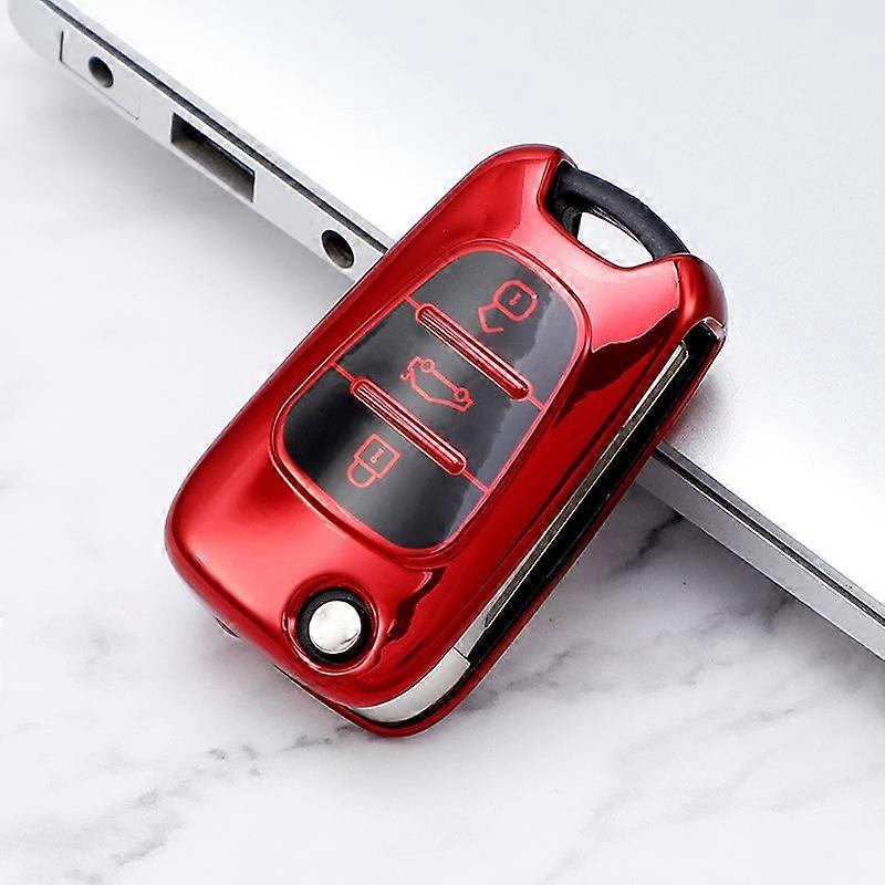 Car Key Case For Kia Sportage Rio 3 Soul Optima Ceed Pro K5 K2 Pride For Hyundai i20 i30 ix20 ix35 Elantra Accent Shell Cover