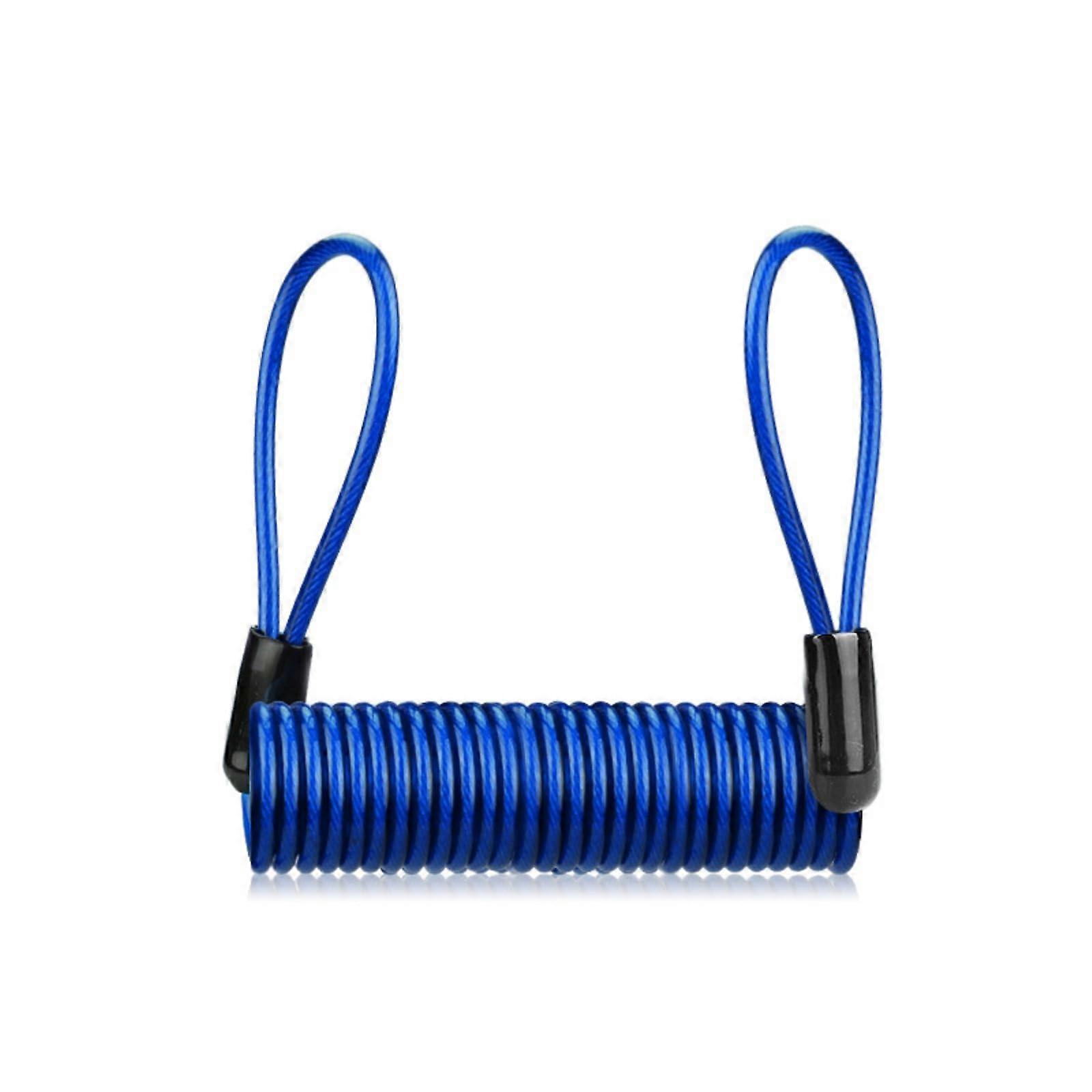 Bicycle Disc Brake Lock Multi Function PVC Anti-Theft Reminder Coil Cable Warning Rope 15M